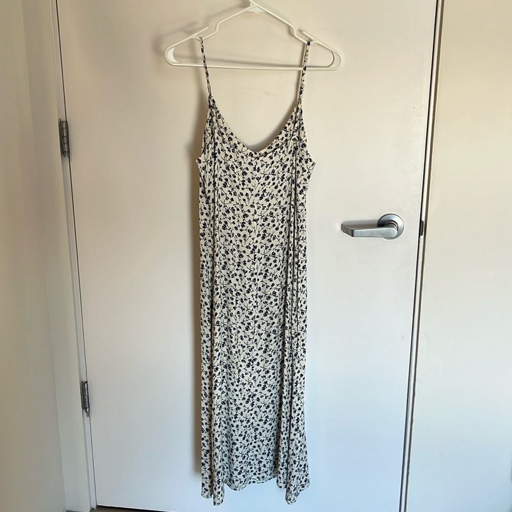 Reformation spaghetti strap dress with slit